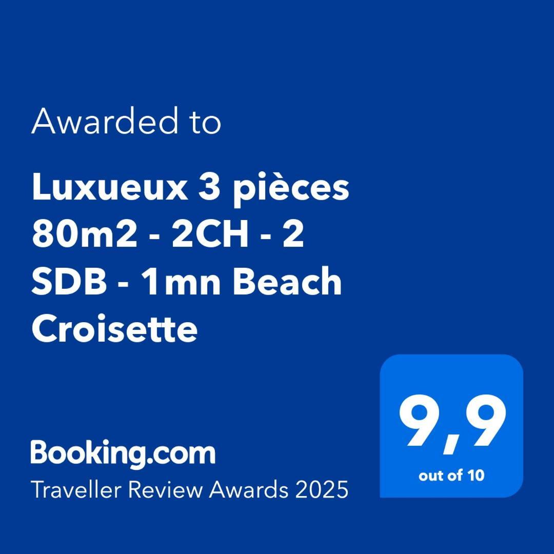 Luxueux 3 Pieces 80m2 - 2ch - 2 Sdb - 1mn Croisette Appartement Cannes