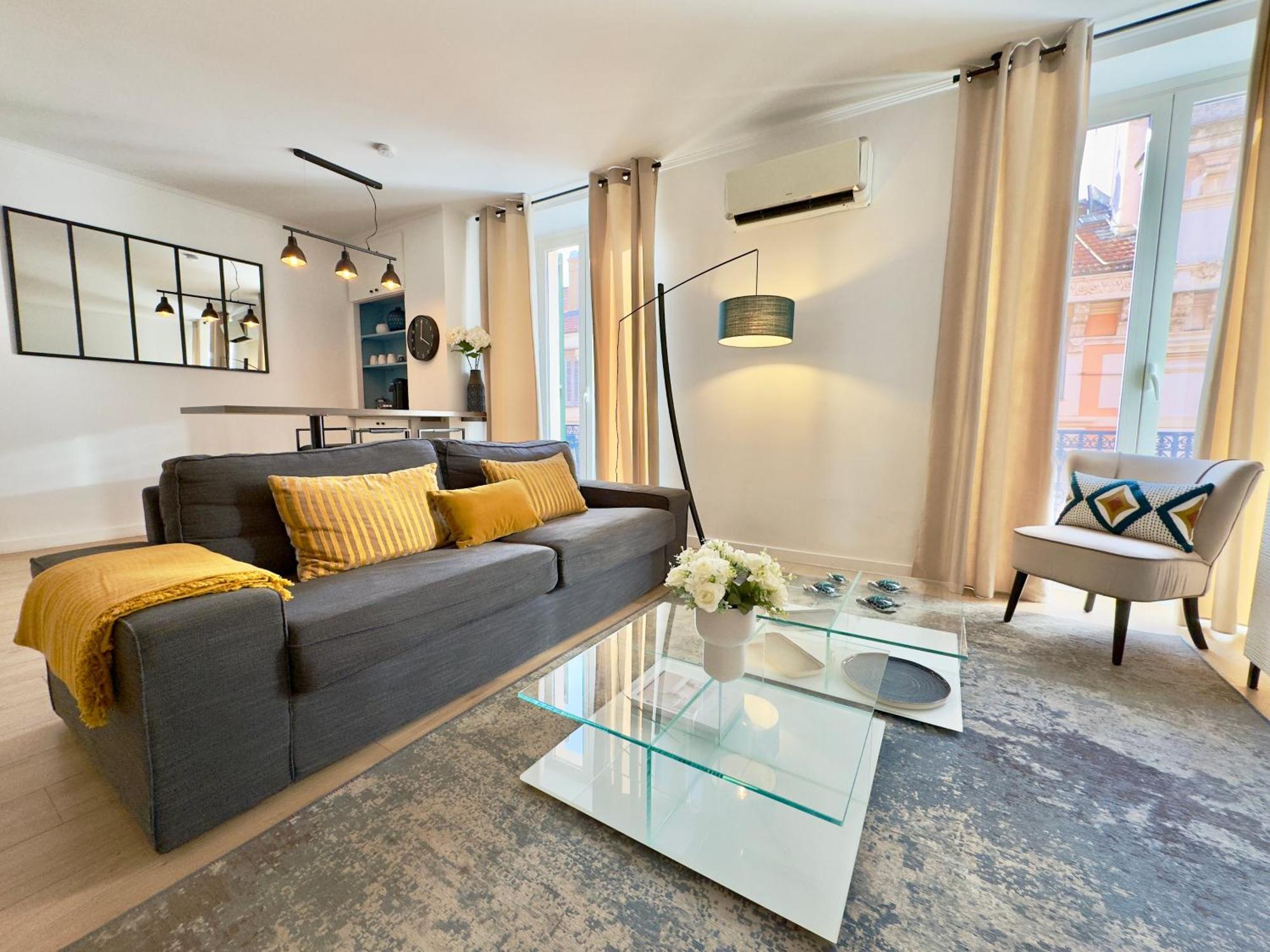 Luxueux 3 Pieces 80m2 - 2ch - 2 Sdb - 1mn Croisette Apartamento